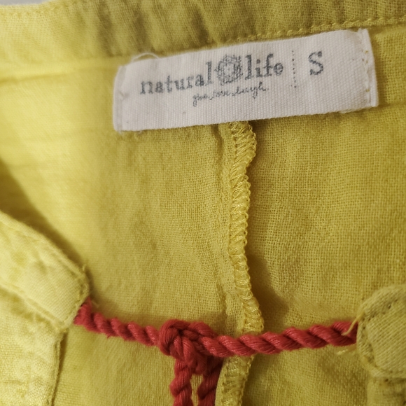 NATURAL LIFE Yellow Embroidered Blouse - Picture 4 of 8